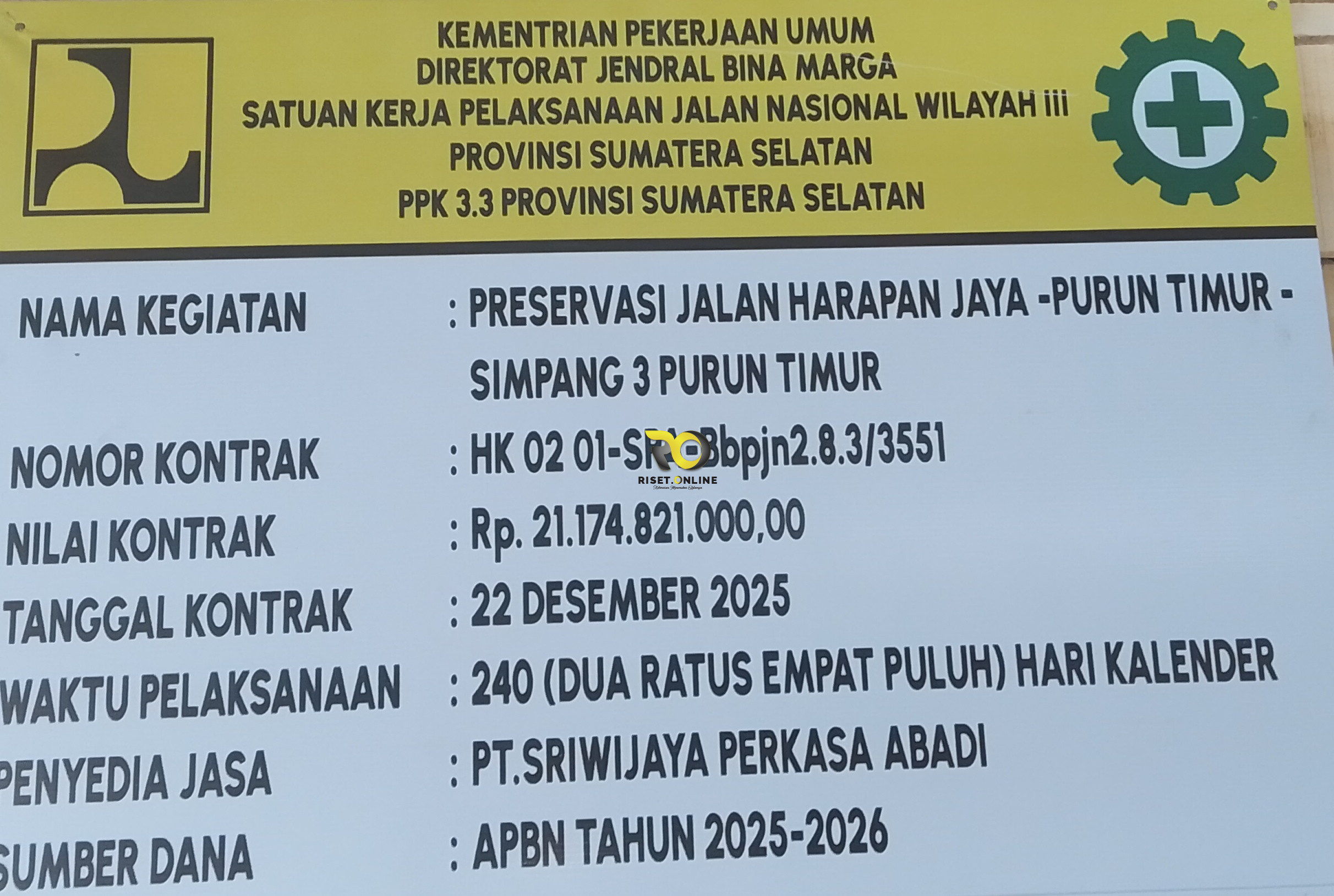 Dugaan Penjualan Material Semen Proyek Jalan, Oknum Perangkat Desa Purun Timur Diduga Terlibat